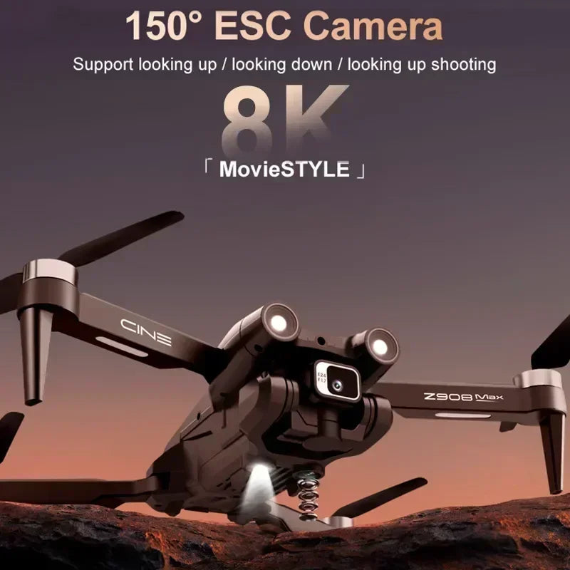 Xiaomi Z908 Pro MAX Drone 8K Professional Dual Camera GPS FPV Brushless Motor Optical Flow Hovering Folding Quadcopter 10000M