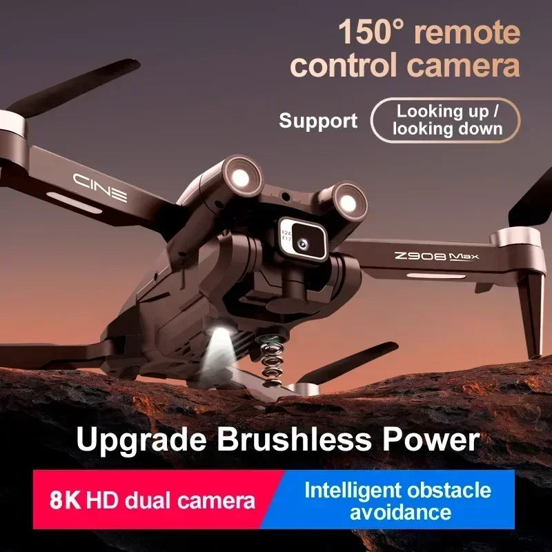 Xiaomi Z908 Pro MAX Drone 8K Professional Dual Camera GPS FPV Brushless Motor Optical Flow Hovering Folding Quadcopter 10000M