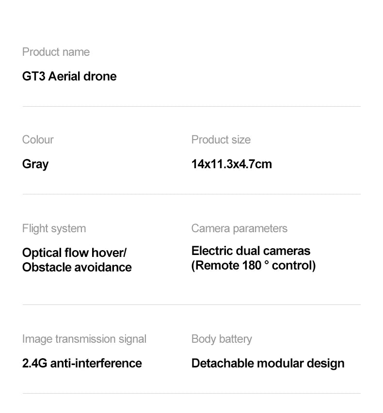 Xiaomi GT3 Drone 8K – Volez en pro, filmez en HD, explorez en grand !