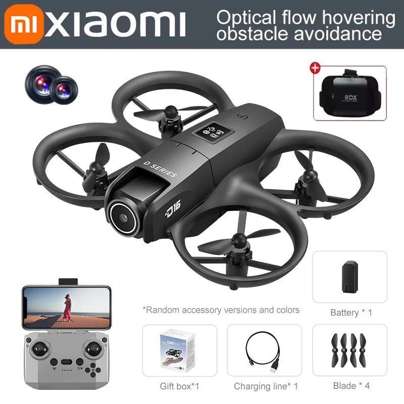 Xiaomi D16 Drone 8K – Double caméra, GPS, évitement d’obstacles et vol pro sans compromis !