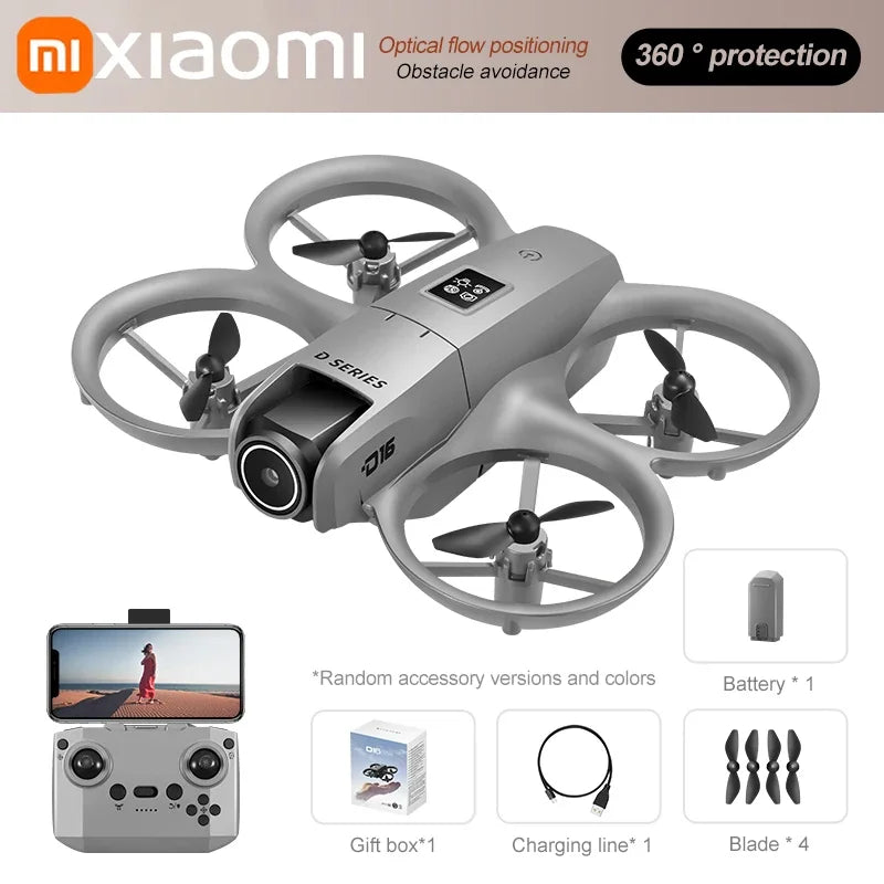 Xiaomi D16 Drone 8K – Double caméra, GPS, évitement d’obstacles et vol pro sans compromis !