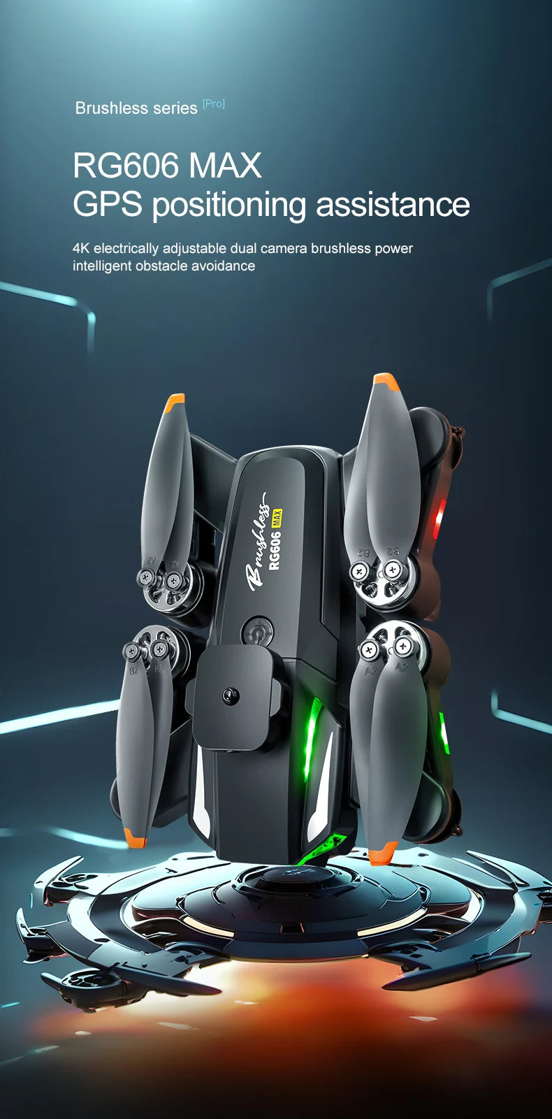 Xiaomi RG606 Drone 8K – Double caméra, GPS & vol pro ultra stable avec évitement d’obstacles !