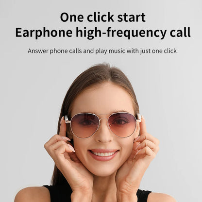 Fashionable womens smart glasses for listening to music calling navigation UV protection driving cycling tourism sunglasses