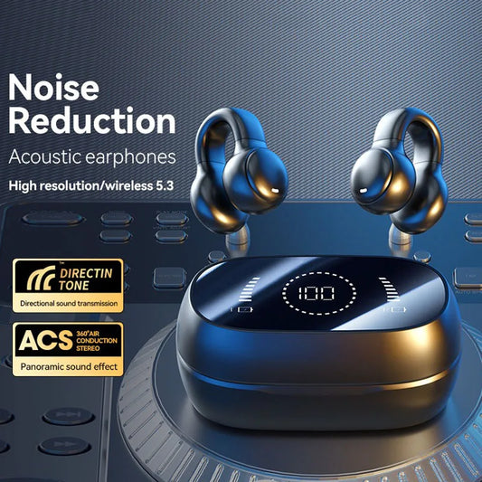 High Quality Bone Conduction Wireless Earphones Bluetooth Noise Reduction Sports Gaming Earphones Suitable For Xiaomi Iphone